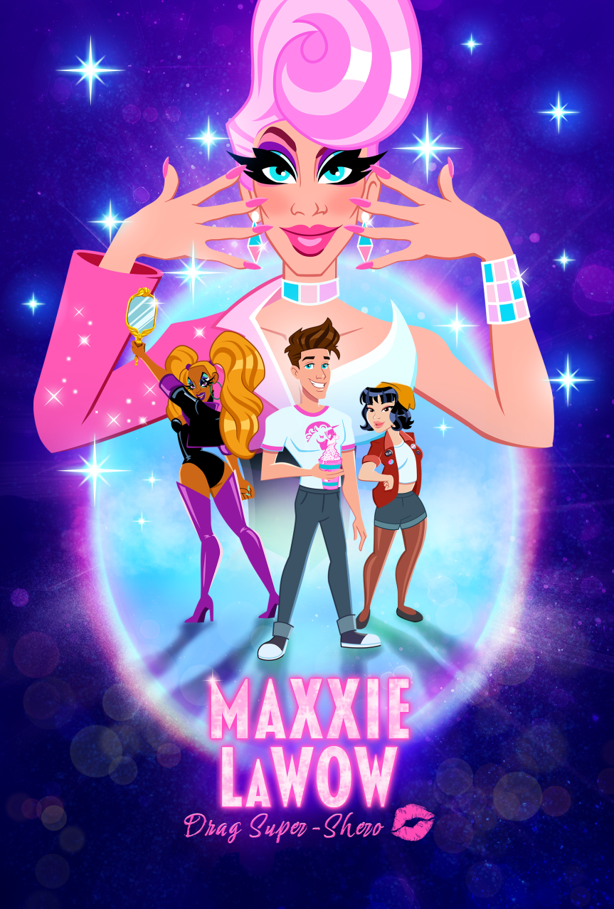 Review of  Animated Drag Superhero Film  MAXXIE LAWOW: DRAG SUPER-SHERO     
