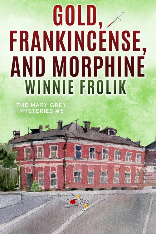 Excerpt from cozy mystery Gold, Frankincense, and Morphine by Winnie&nbsp;Frolik